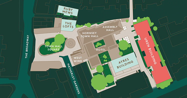 Apartment AN03 – Block A - Uren Building - Hornsey Town Hall